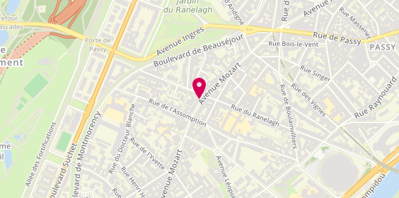 Plan de Boucherie Mozart, 48 Avenue Mozart, 75016 Paris