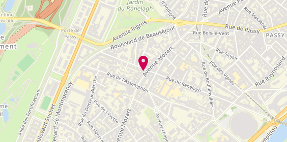 Plan de Traiteur Etl, 48 avenue Mozart, 75016 Paris