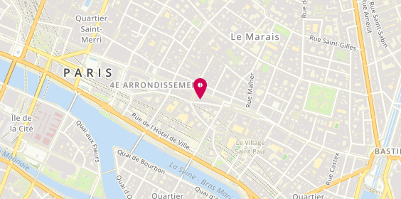 Plan de Tamarind, 33 Rue François Miron, 75004 Paris
