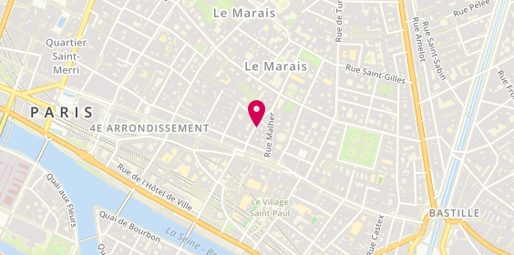 Plan de L'Éclair de Génie, 14 Rue Pavée, 75004 Paris
