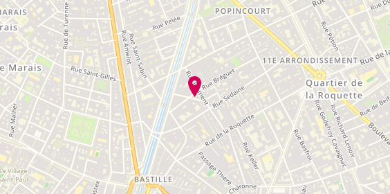 Plan de Aux Délices de Franck et Mavilde, 14 Rue Bréguet, 75011 Paris