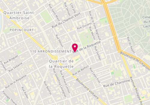 Plan de FREITAS DA Silva Nino, 154 Rue Roquette, 75011 Paris