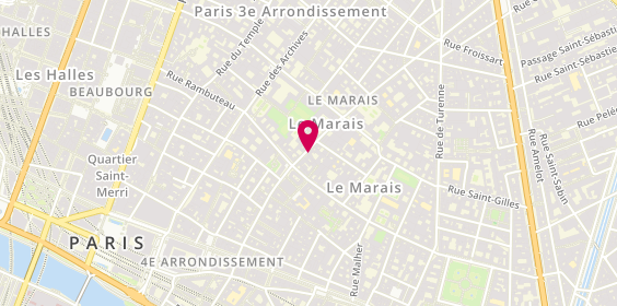 Plan de La Chambre Aux Confitures, 60 Rue Vieille du Temple, 75003 Paris