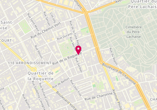 Plan de Chez Hong, 174 Rue de la Roquette, 75011 Paris