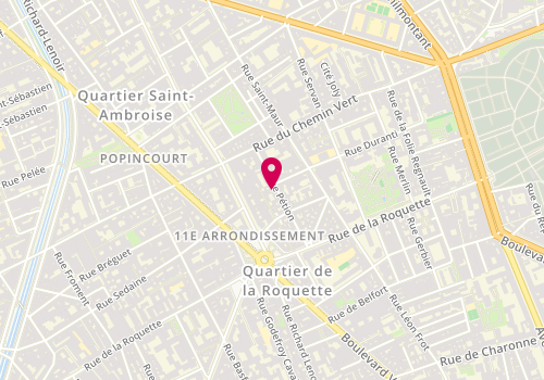 Plan de La paillote d'Or, 31 Rue Pétion, 75011 Paris