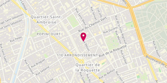 Plan de L'Atelier, 33 Rue Pétion, 75011 Paris