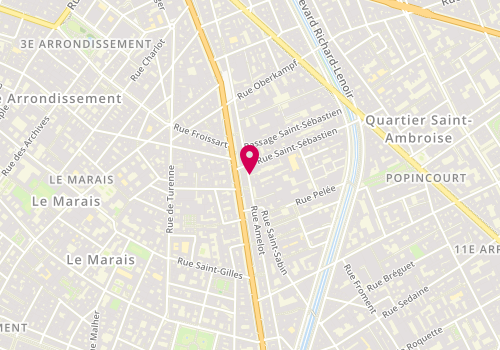 Plan de Les Jardins du Marais, 74 Rue Amelot, 75011 Paris