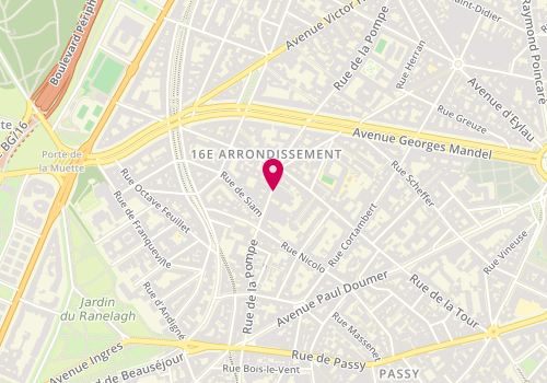 Plan de Gastronomie Ferrari, 56 Rue Pompe, 75116 Paris