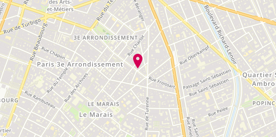 Plan de Popelini, 29 Rue Debelleyme, 75003 Paris