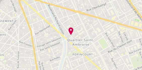 Plan de Café Méricourt, 22 Rue de la Folie Méricourt, 75011 Paris