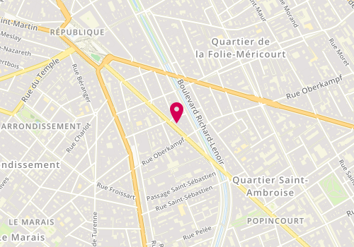 Plan de Maison Coupiac, 39 Boulevard Voltaire, 75011 Paris