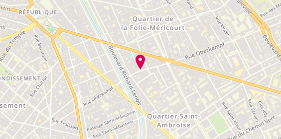 Plan de Saveurs d'Asie, 55 Rue Oberkampf, 75011 Paris