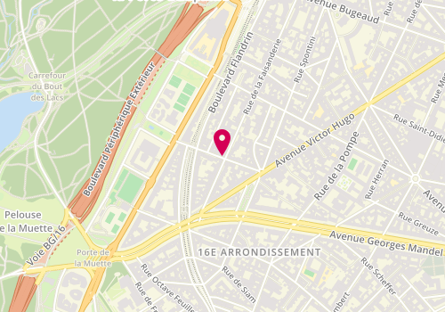 Plan de Boulangerie Patisserie Schou, 96 Rue de la Faisanderie, 75016 Paris