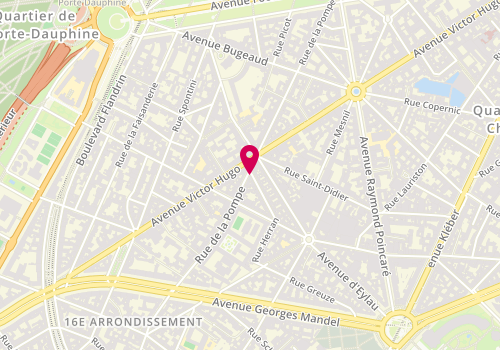 Plan de Boutique Petrossian Victor Hugo, 128 Rue de la Pompe, 75116 Paris