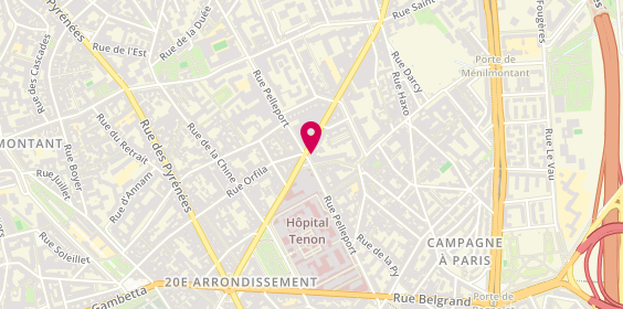 Plan de ROUX Daniel, 92 Rue Pelleport, 75020 Paris