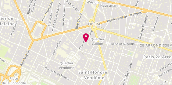 Plan de Rousseau Event- Traiteur événementiel parisien, 10 Rue de la Paix, 75002 Paris