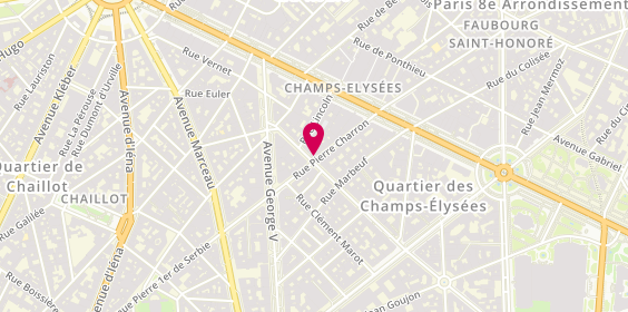 Plan de Café la Belle Ferronnière, 53 Rue Pierre Charron, 75008 Paris