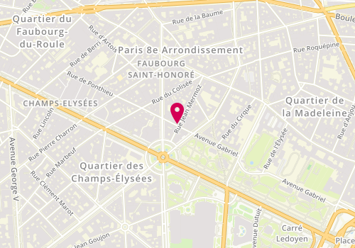 Plan de Le Gerbe d'Or, 8 Rue de Ponthieu, 75008 Paris