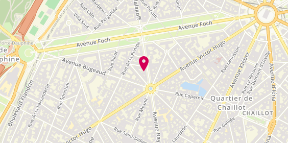 Plan de Al Dar Restaurant, 93 avenue Raymond Poincaré, 75016 Paris