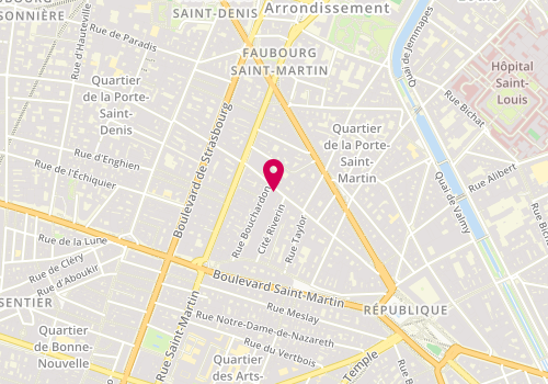 Plan de Via Martino, 33 Rue du Château d'Eau, 75010 Paris