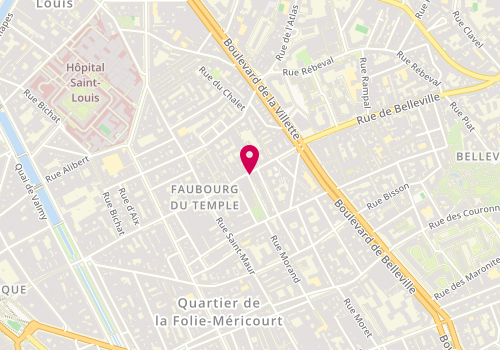Plan de HBA Délices d'Orient, 100 Rue du Faubourg du Temple, 75011 Paris