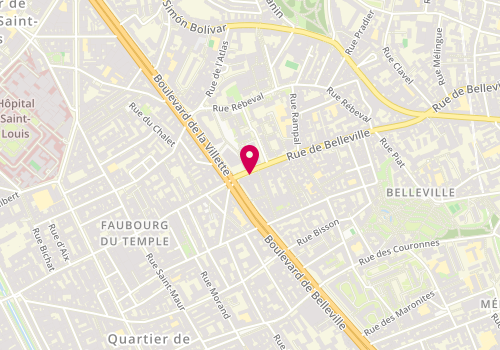 Plan de Tang Gourmet, 8 Rue de Belleville, 75020 Paris