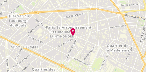 Plan de Dalloyau, 101 Rue du Faubourg Saint-Honoré, 75008 Paris