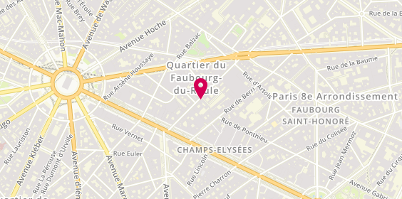 Plan de Spriet Traiteur, 22 Rue Washington, 75008 Paris