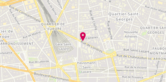 Plan de Traiteur de Saint Lazare, 34 Rue de Londres, 75009 Paris