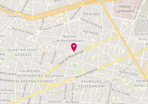 Plan de Prik Thaï, 4 Rue Louise-Émilie de la Tour d'Auvergne, 75009 Paris