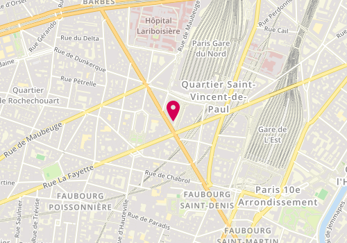 Plan de Red Fafa, 1 Boulevard Denain, 75010 Paris