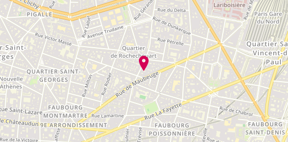 Plan de Chalom Traiteur, 38 Rue Marguerite de Rochechouart, 75009 Paris