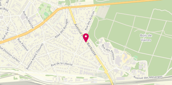 Plan de MIMOSA DE PARIS - Cheffe nomade, 37 avenue Henri Barbusse, 77360 Vaires-sur-Marne