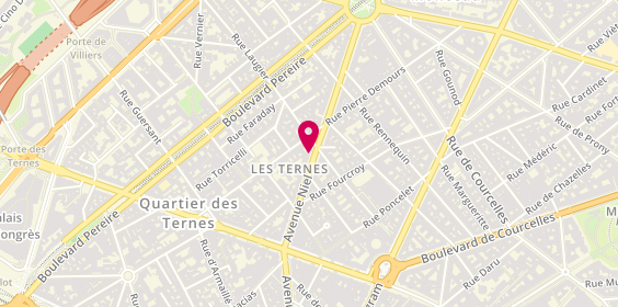 Plan de DS Café Niel, 25 avenue Niel, 75017 Paris