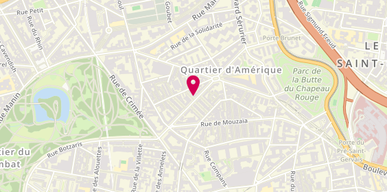 Plan de Gusto e Passione, 29 Rue du Général Brunet, 75019 Paris