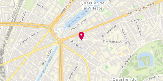 Plan de Les Marmites Volantes, 69 Rue Armand Carrel, 75019 Paris