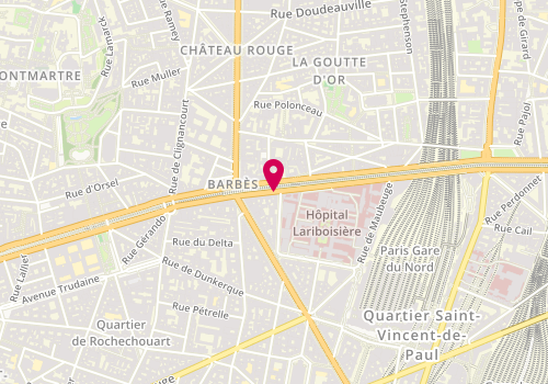 Plan de Les Délices de Micha, 45 Boulevard de la Chapelle, 75010 Paris