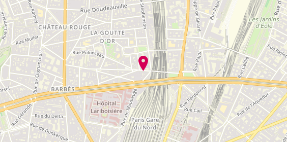 Plan de Boucherie Marhaba, 19 Rue de Jessaint, 75018 Paris