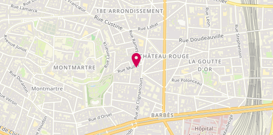 Plan de La Porteña, 3 Rue Muller, 75018 Paris