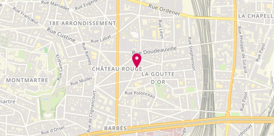 Plan de Boulangerie Akoui Poissonniers, 26 Rue des Poissonniers, 75018 Paris