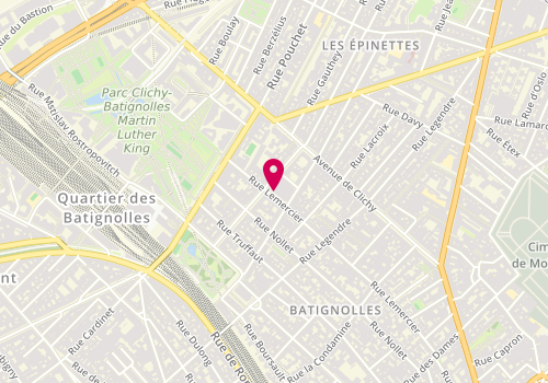 Plan de Saveurs du Sénégal, 96 Bis Rue Lemercier, 75017 Paris