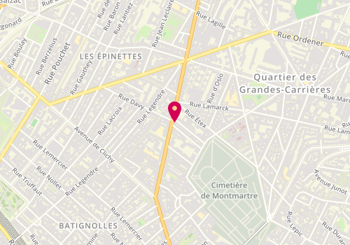 Plan de Mura Traiteur, 48 avenue de Saint-Ouen, 75018 Paris