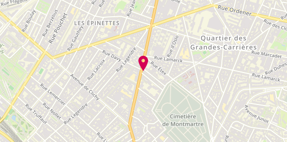 Plan de Mura Traiteur, 48 avenue de Saint-Ouen, 75018 Paris