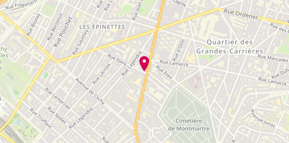 Plan de Boulangerie Rougès, 45 avenue de Saint-Ouen, 75017 Paris