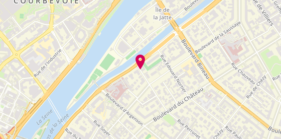Plan de M Events Traiteur, 162 Rue Perronet, 92200 Neuilly-sur-Seine