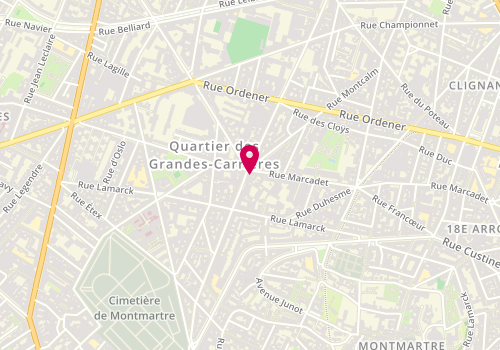 Plan de Le Lys d'Or, 76 Rue Damrémont, 75018 Paris