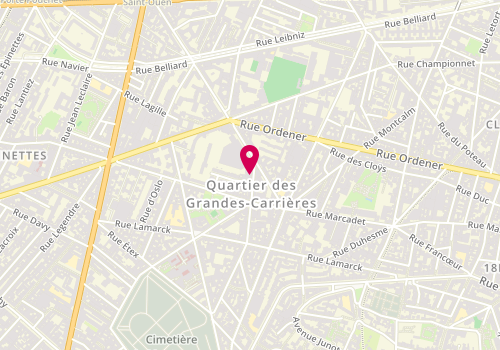 Plan de LOISEAU Michaël, 57 Rue Eugene Carriere, 75018 Paris
