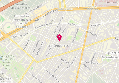 Plan de Mevep, 48 Rue de la Jonquière, 75017 Paris