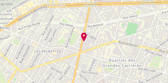 Plan de Dori, 102 avenue de Saint-Ouen, 75018 Paris