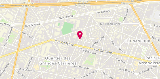 Plan de Deli de Cuisine, 112 Rue Damremont, 75018 Paris